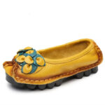 TIMETANG Hot Sell Designer Handmade Women Genuine Leather Shoes Women Flats Shoes Colors Vintage Ballet Flats Shoes Woman C327