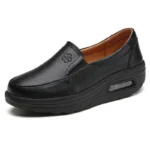 Spring air cushion nurse shoes white platform platform shake shoes leather women's shoes work shoes travel single shoe Wedges