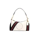 COACH Dempsey Litchi Grain Leather Shoulder Bag, Crossbody Bag, Handbag Small Women's White C2829-IMCHK